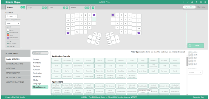 Kinesis Clique Adv360 Pro Keymap Editor July 2026 Kinesis Clique Adv360 Pro Keymap Editor July 2026