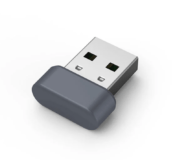 Compact USB adapter plug-in on white background, showcasing modern connectivity accessory for computers and devices.
