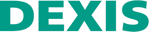 DEXIS logo in green letters on a white background, representing dental imaging technology company branding.
